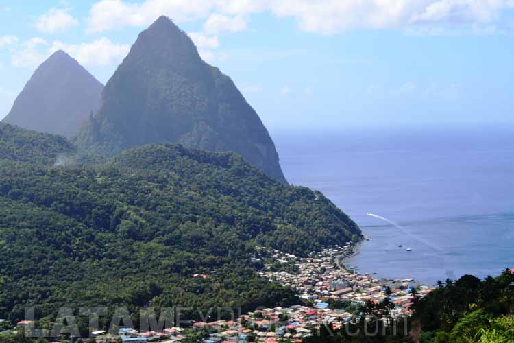 Soufrière and the Pitons